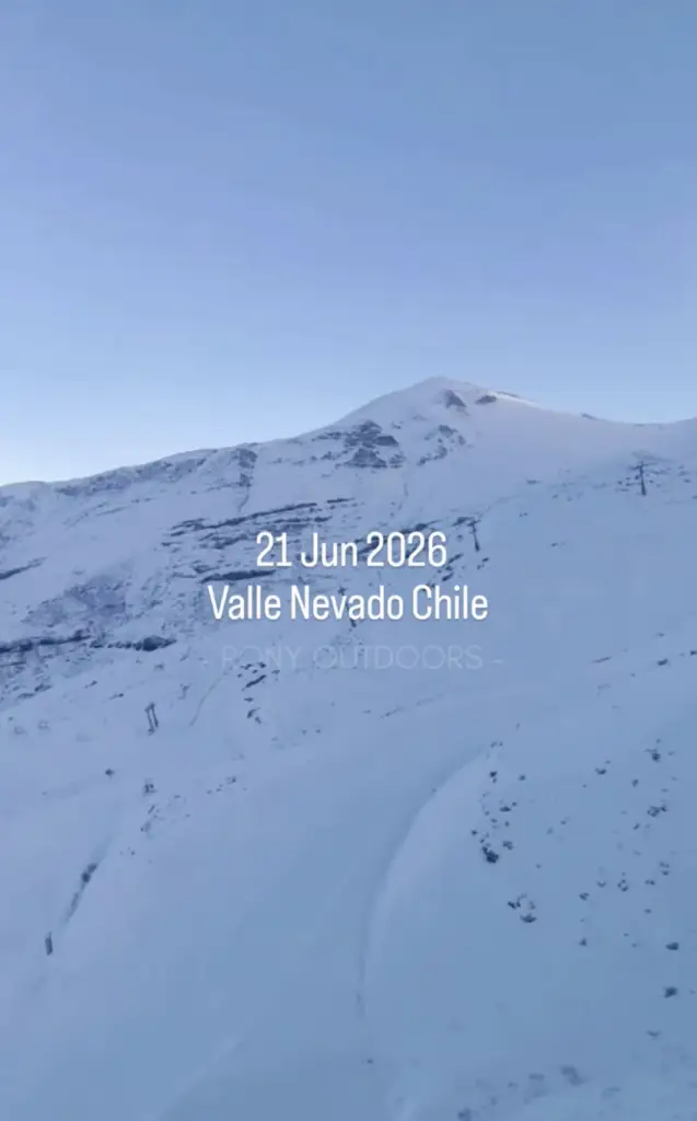 Estado de la nieve en Valle Nevado durante el inicio de la temporada de esquí en Chile 2026.