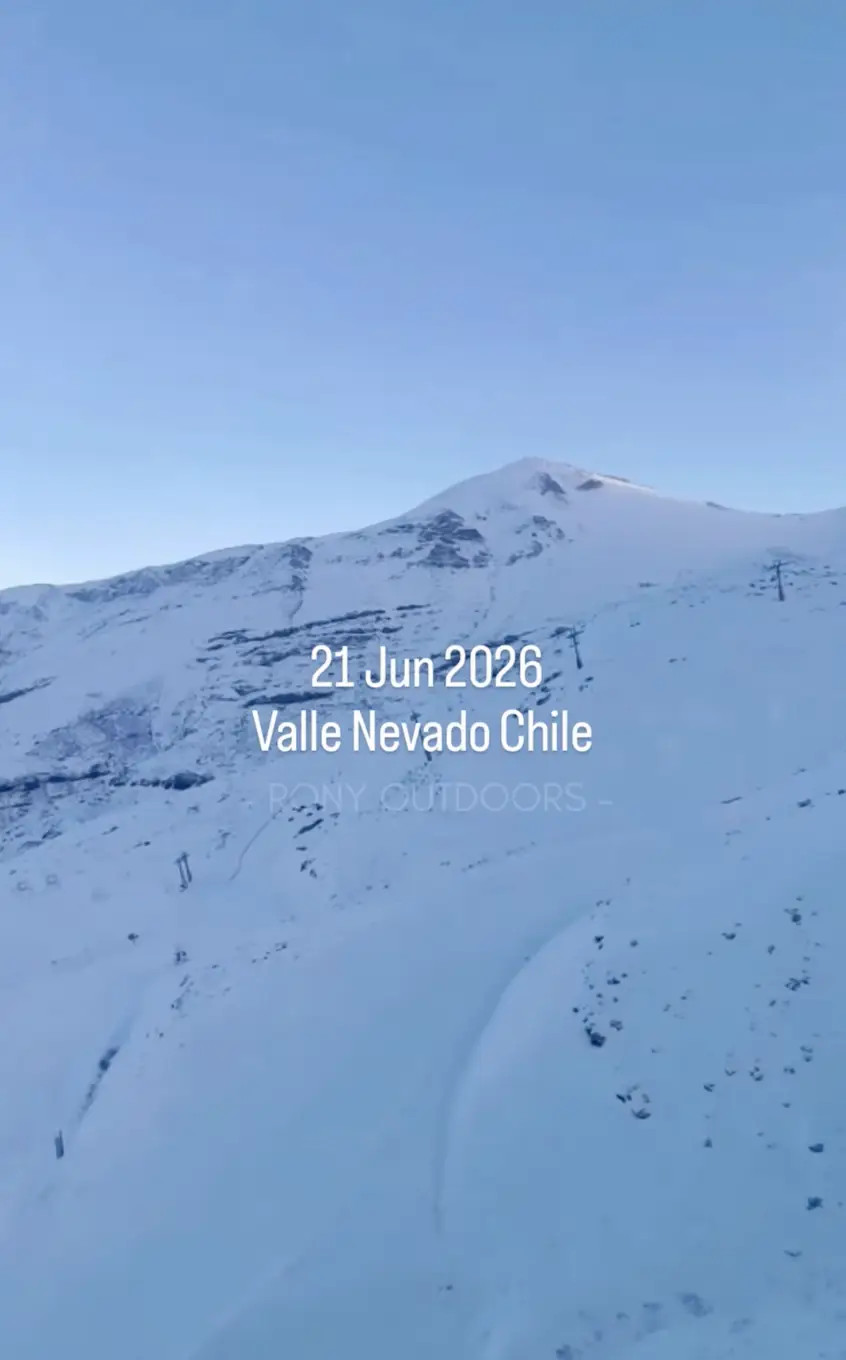 Estado de la nieve en Valle Nevado durante el inicio de la temporada de esquí en Chile 2026.